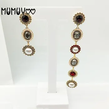 

Fashion jewelry high quality 2020 new,retro sun flower series irregular noble pearl earrings crystal oval jewelry earrings women