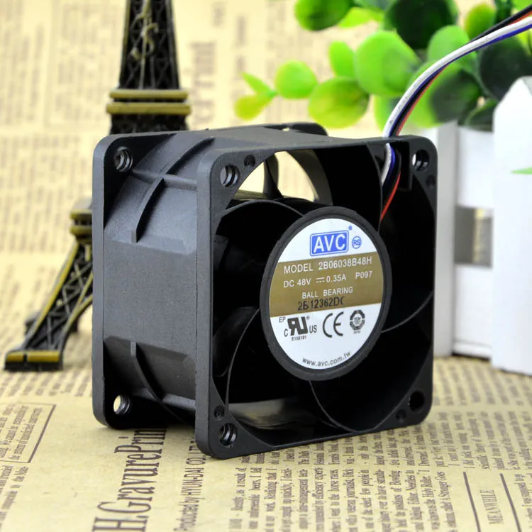 2B06038B48H 6038 48V 0.35A 6 см/защиты электродвигателя Вентилятор охлаждения