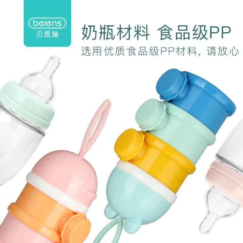 

Beiens Infant Milk Box Portable Nursing Separately Packed Case Supplementary Food Box Baby Mini Milk Container Storage Box
