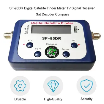 

Onleny Digital Satellite Finder SF-95DR Meter Satlink Receptor TV Signal Receiver Sat Decoder DVB-T2 Satfinder