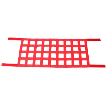 

1pc Multifunction Mesh Flexible Cargo Net Red ABS Stable Car Roof Hammock Net For Jeep For Wrangler YJ TJ JK JL JLU 61.5"X19"