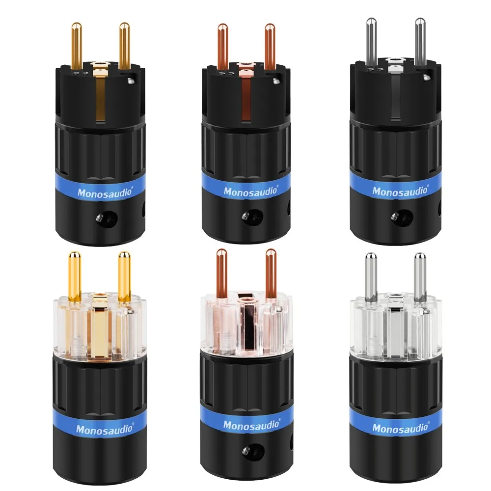 Monosaudio EU  AC  ÷ Schuko HiFi   ̺ Ŀ   ǹ  ε  E104/105 1PC