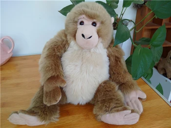 

Original Lifelike Common Macaque Macaca Mulatta Monkey Simulation Animal Soft Stuffed Plush Toy Doll Children Baby Birthday Gift