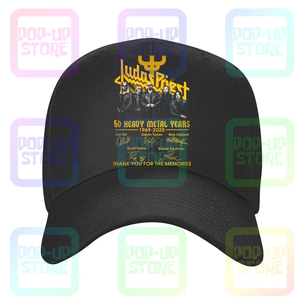 Judas Priest 50 Heavy Metal Years 1969 Thank You For The Memories Signatures Caps Baseball Cap