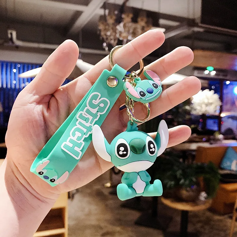 Key Chain Disney Lilo & Stitch Toys Children Anime Stitch Pendant Doll Kawaii Angel