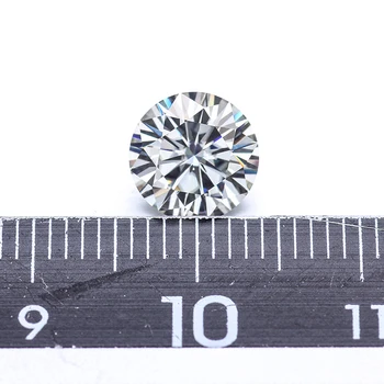 

2ct Loose Moissanite Round Brilliant Cut 8mm Fancy Moissanite Gemstone Good Quality Moissnaite Bead for Women Ring making