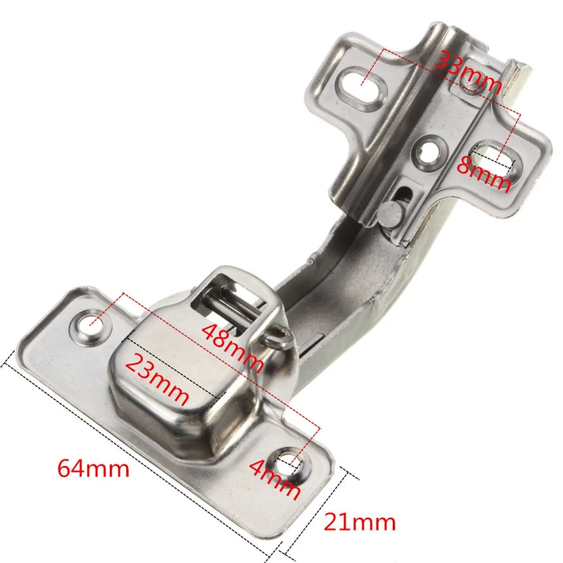 135 Degree Concealed Hinges Corner Folded Cabinet Cupboard Furniture Hinges Bridge Shaped Door Hinge with Screws Hardware Tool