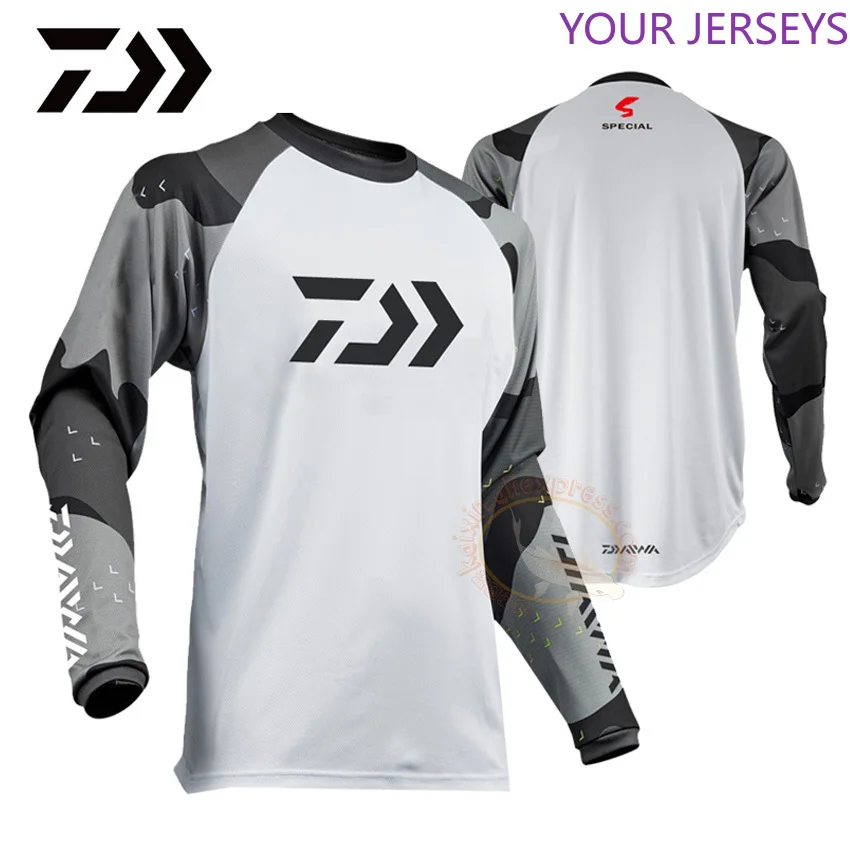 

2020 Fishing Jersey Shirt Cycling Clothing Breathable Sunscreen Quick Drying UPF 50+ Long Sleeve s DAIWA Pesca Camiseta