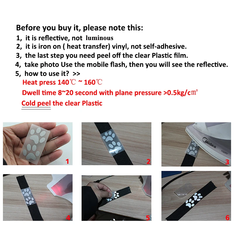 Silver Reflective Tape Heat transfer Vinyl Film DIY Tape Iron on For Clothing 25mm x 1meter craft vinyl film,craft vinyl sticker,reflective tape sticker