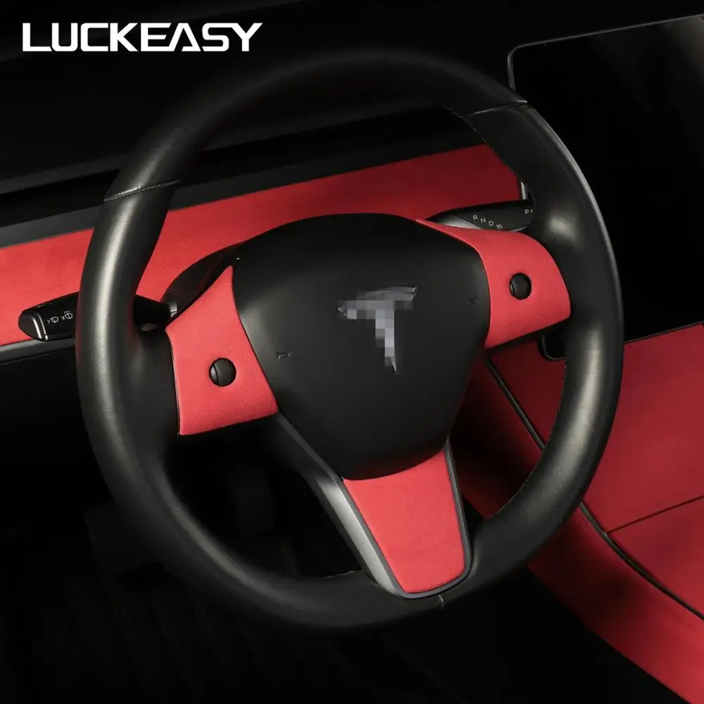 LUCKEASY внутренняя нашивка для Tesla Model 3 2017 2020 полный комплект переделки меха