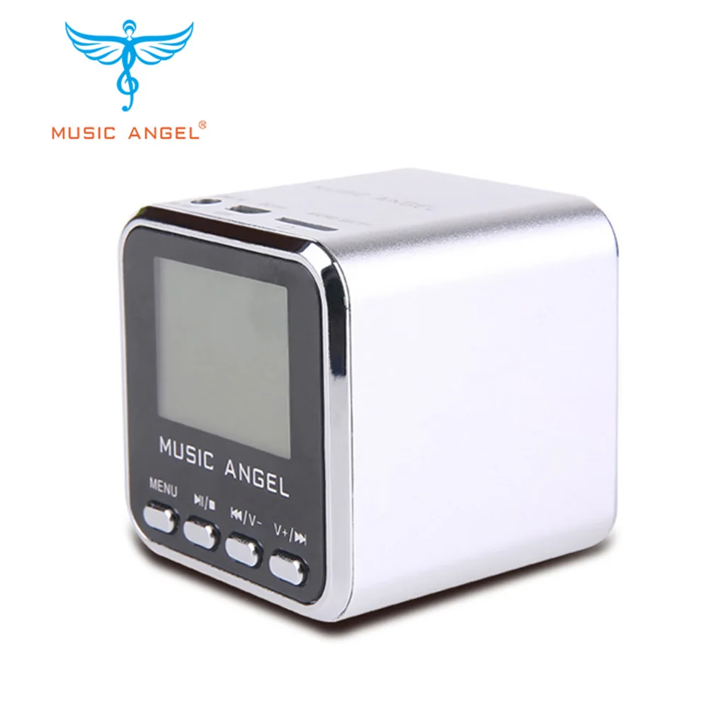 Цифровые колонки с ЖК дисплеем поддержкой MicroSD /TF карты/линейный mp3 плеер мини FM