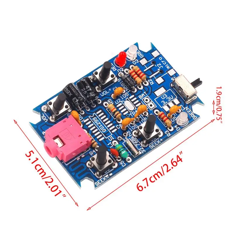 FM стерео радио комплект DIY Радио части GS1299 цифровой производственный Набор корпуса Винты 83XB