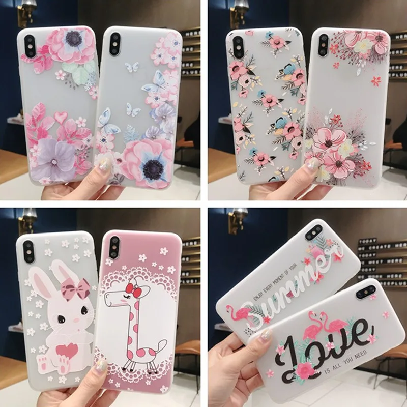 Матовый чехол для телефона с изображением свежих цветов iPhone X XS XR XSMax 8 7 6 6S PluS 5 5S