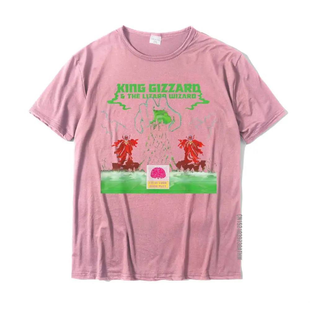 Short Sleeve Tops Tees Round Neck 100% Cotton Fabric Men T Shirts Print Personalized Sweatshirts Classic Drop Shipping King Funny Gizzard The Lizard Gift Wizard T-Shirt__MZ17923 pink