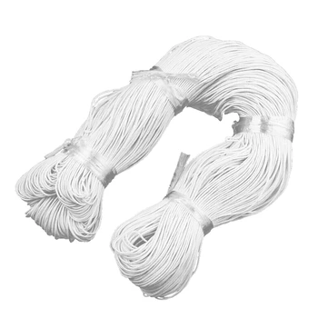 

1 KG Multifunction Round Solid Nylon Stretch Ropes Elastic Cords for DIY Sewing Bedspread Mouth Mask Crafts 3mm