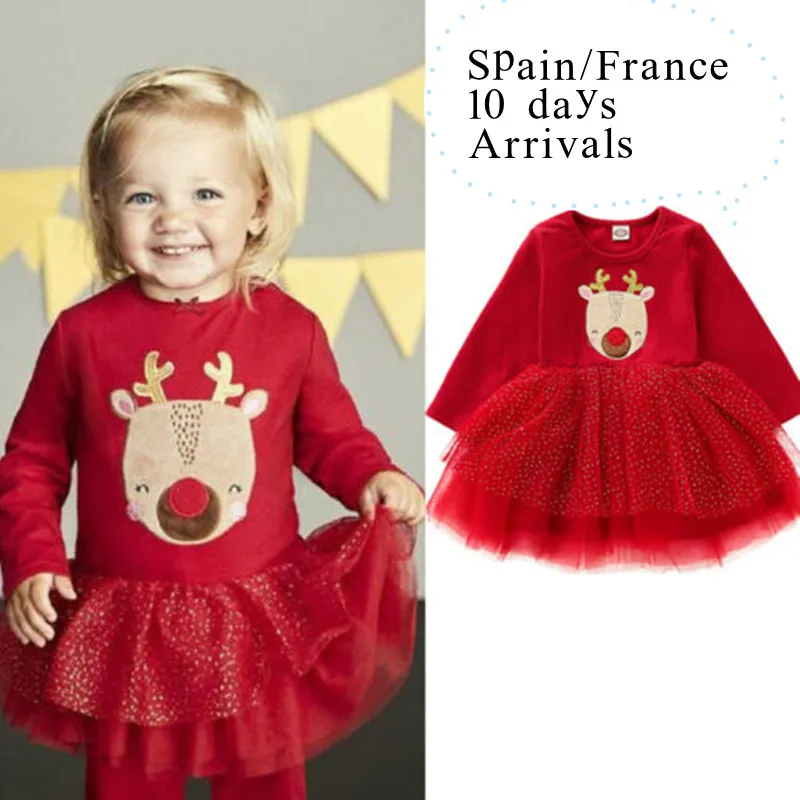 baby girl long sleeve christmas dress