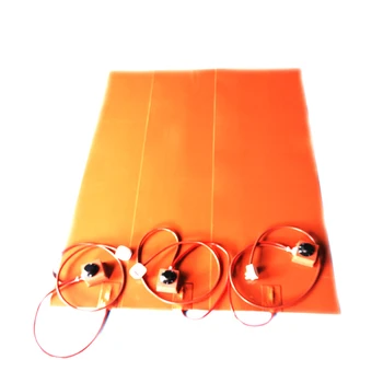 

230V 2160W 400*1200*1.5mm Silicone Rubber Heater with dial thermostat on wire 1000mm lead wire