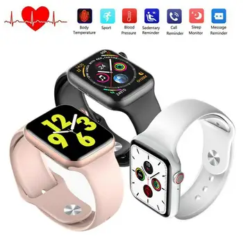 

2020 Bluetooth Smart Watch Body Temperature Monitor Heart Rate ECG Wristwatch W26 Sport Fitness Tracker for Men Women Gift