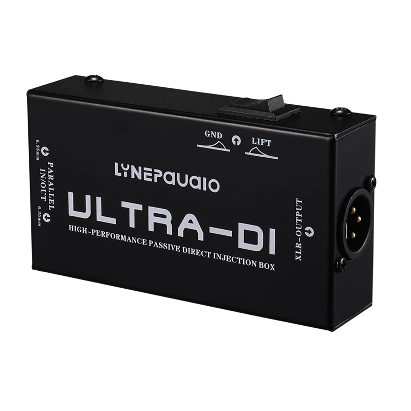 Одноканальный DI-Box прямой впрыск аудио коробка преобразователь сигнала с XLR TRS интерфейсы для электрогитары бас Live