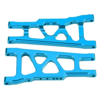 

For 1/10 Traxxas Slash 4X4 Aluminum Front/Rear Suspension Left&Right A-Arms Stampede Upgrade Parts Of 3655X XO-1 W/TSM,Blue