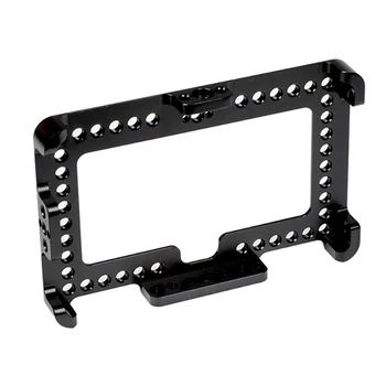 

5.5 Inch Monitor Cage for Feelworld F6 Plus Monitor Protective Cage Frame with Nato Rail Threading Holes