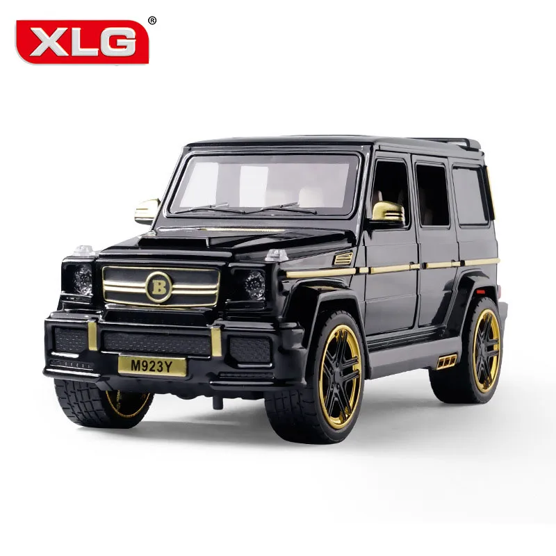 

Diecast 1:24 Toy Car Model Metal Toy Vehicle Wheels G65 High Simulation Sound And Light Pull Back Car Collection Kids Toys Gift