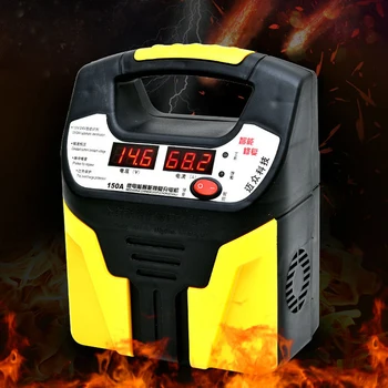 

Portable 12V/24V 15A Electric Car Charging Device LCD Display Eightfold Safety Protection Automatic Silent Car Battery Charger