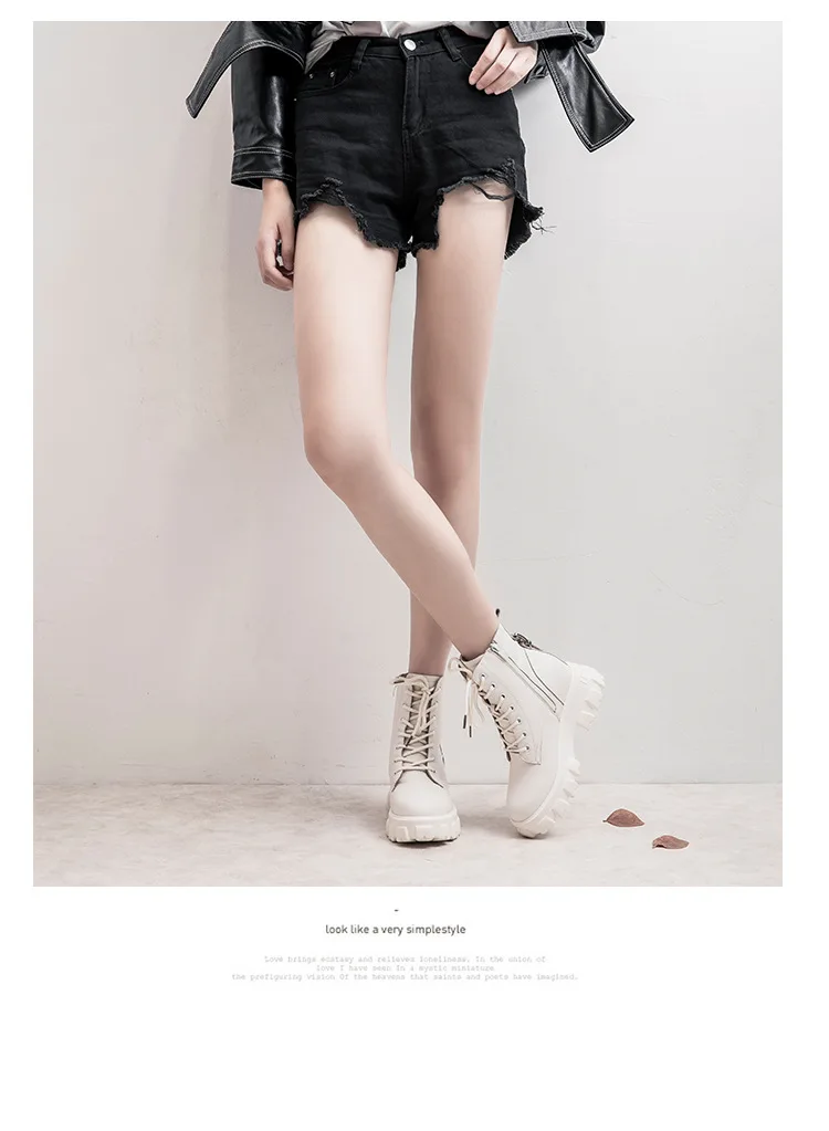SWYIVY/ботинки из коровьей кожи; женская обувь; короткая плюшевая зимняя обувь; женские зимние ботинки на молнии; коллекция года; женские ботинки черного цвета на платформе