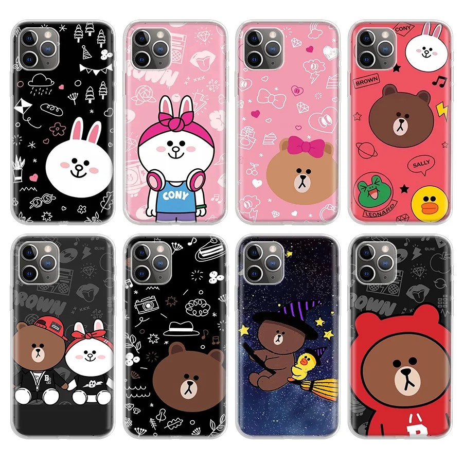 

Bears Cartoon Cute Instagram Phone Case For Apple iPhone 11 Pro 6 6S 7 8 Plus + X 10 Ten XS MAX XR 5 5S SE Soft Phone Cover