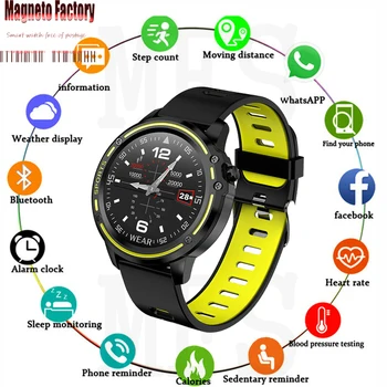

L8 Smart Watch Men watch IP68 Waterproof SmartWatch ECG Blood Pressure Heart Rate sports fitnes pk L5 L9 smart watch apple watch