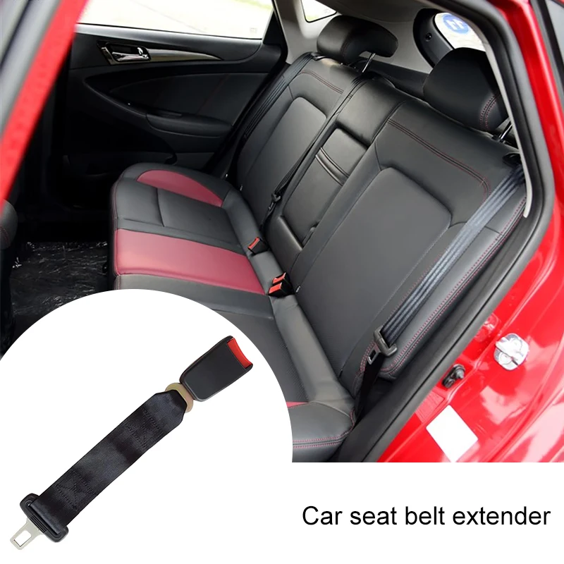 E11 Safety 14&quot Nylon Webbing Car Seat Belt Extender Extension Buckle Plug Clip For Pregnant 7/8'' Metal Tongue |