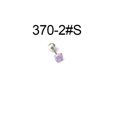 2/3/4mm Mini Opal Stone Stud Earrings for Women 2021 Trend Jewelry Ear Cuffs 20G Stainless Steel Piercing Small Earrings