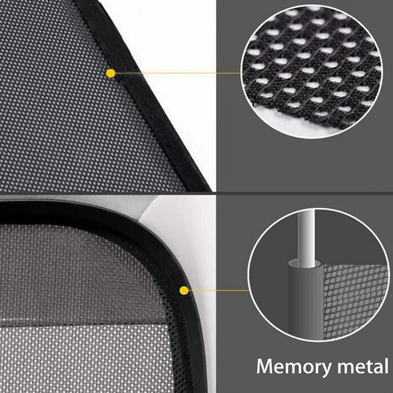  for Tesla Model X Front Windshield Sunshade Shade Foldable Magnet Mesh Side Car Window Heat Isolate
