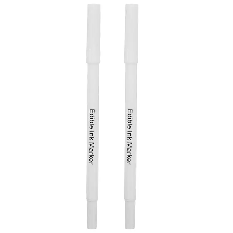 Durable Plastic Edible Pigment Pens Bake Food Color Pencils Markers 1/2Pcs