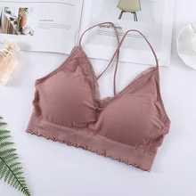 Сексуальные женские кружевные съемные бюстгальтеры с v-образным вырезом, дамские летние Бесшовные бюстгальтеры с пуш-ап F Rk