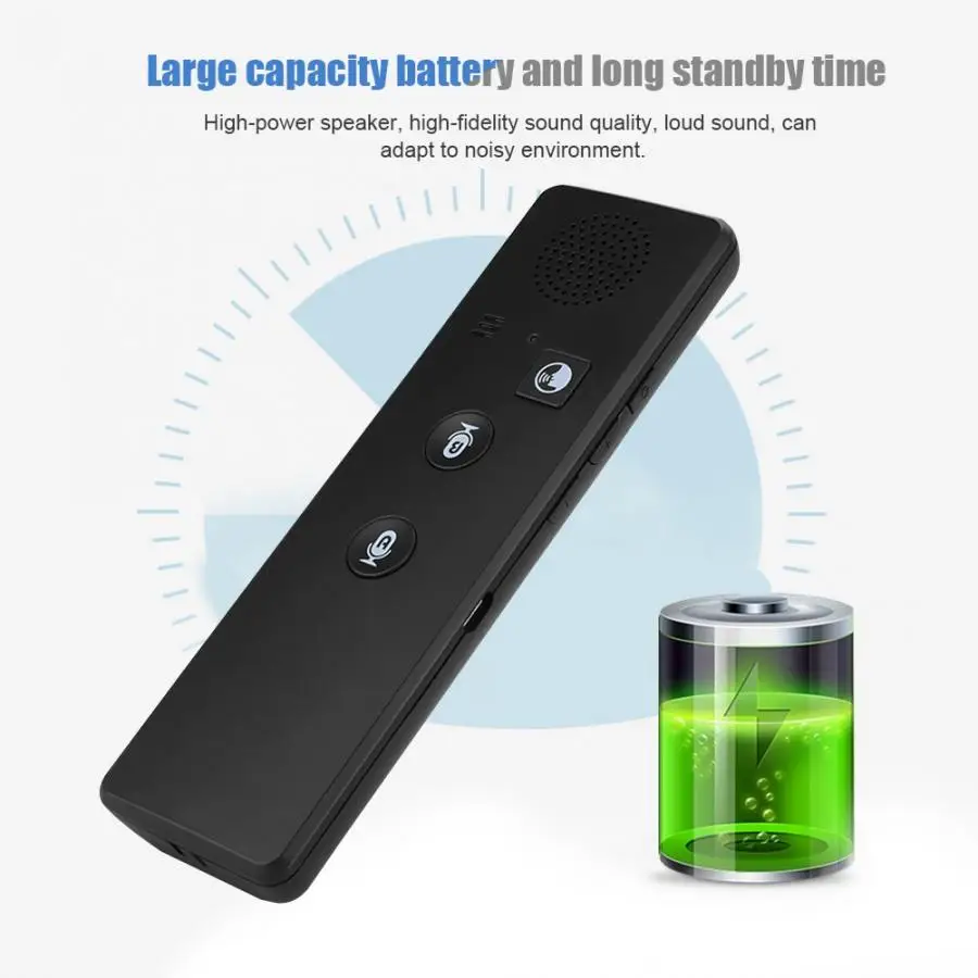 

New T3 Portable Translation Intelligent Voice Global Multi-languages Real-time Business Meeting Travel Translator