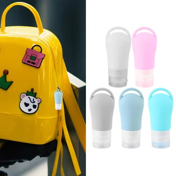 

5Pcs Bottle Portable Silicone Refillable Empty Dispenser Travel Bottles Container Toiletries Bottles Cosmetic Bottles for Outdoo