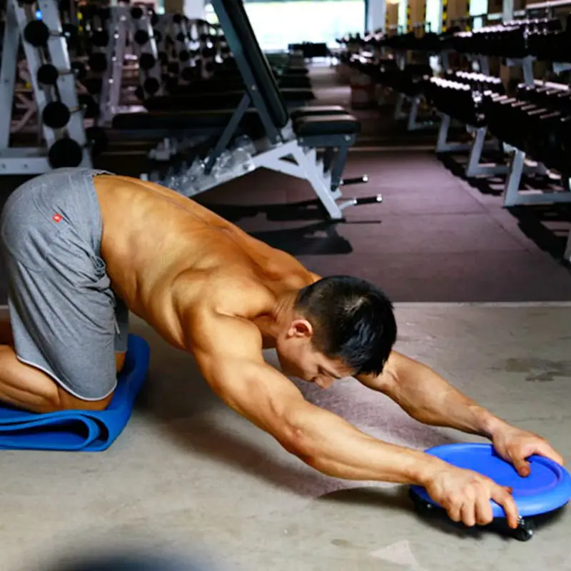 

Douyin Celebrity Style Mute ~~~ ABS Trainer Plate Abdominal Weight Disc Fitness Equipment ~~~ Household ~~~ Four Wheel ~~~ Men A