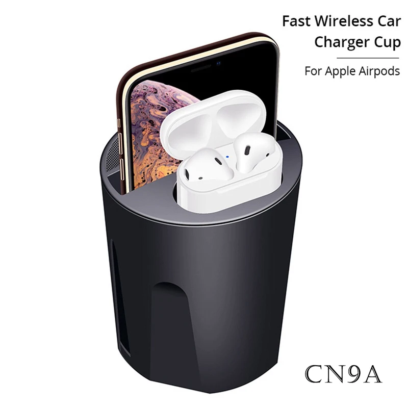 696X9 QI автомобильное беспроводное быстрое зарядное устройство для iphone, держатель для зарядки, подставка для Apple XS MAX/XR/X/8 PLUS для samsung note10/9 - Тип штекера: CN9A