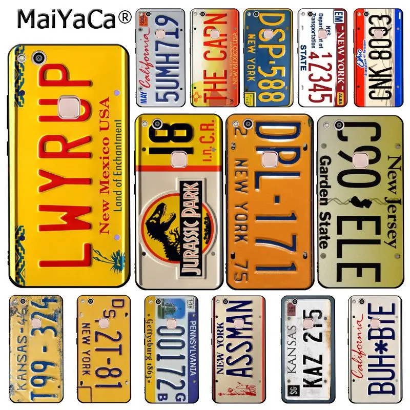 Чехол для телефона MaiYaCa funny License New York plate number Huawei Y9 Y7 Y6 II Y5 Prime 2018 2019|Бамперы| |