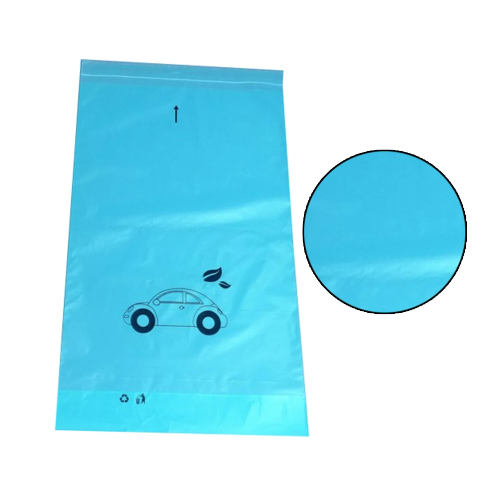 50pcs Garbage Bag Disposable Self-Adhesive Trash Rubbish Bag for Kitchen and Car Seat Back