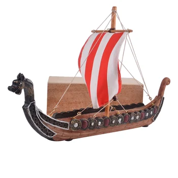 

Retro Viking Pirate Ship Home Decoration Dragon Boat Holiday Gift Dragon Boat Incense Board Incense Stick Holder