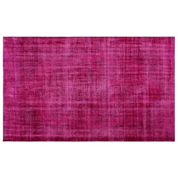 

Handmade Fuchsia Vintage Overdyed Turkish Area Rug 178x290 Cm-5'10''X9'6''