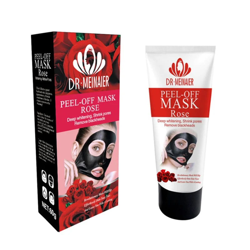 

Face Blackhead Remover Mask Rose Extract Pore Cleaner Acne Treatment Mask Deep Pore Cleasing Strips Black Head Remover Skin Care
