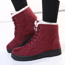 Women Snow Boots Woman Boots Women Winter Boots Warm Fur Winter Ankle Boots Women Shoes Lace-up Female Shoes