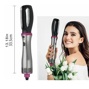 

Multifunctional 5-In-1 Hair Dryer Brush Volumizer Ionic Hair Straightener Hot Air Styling Comb Straight Dual-Purpose Comb