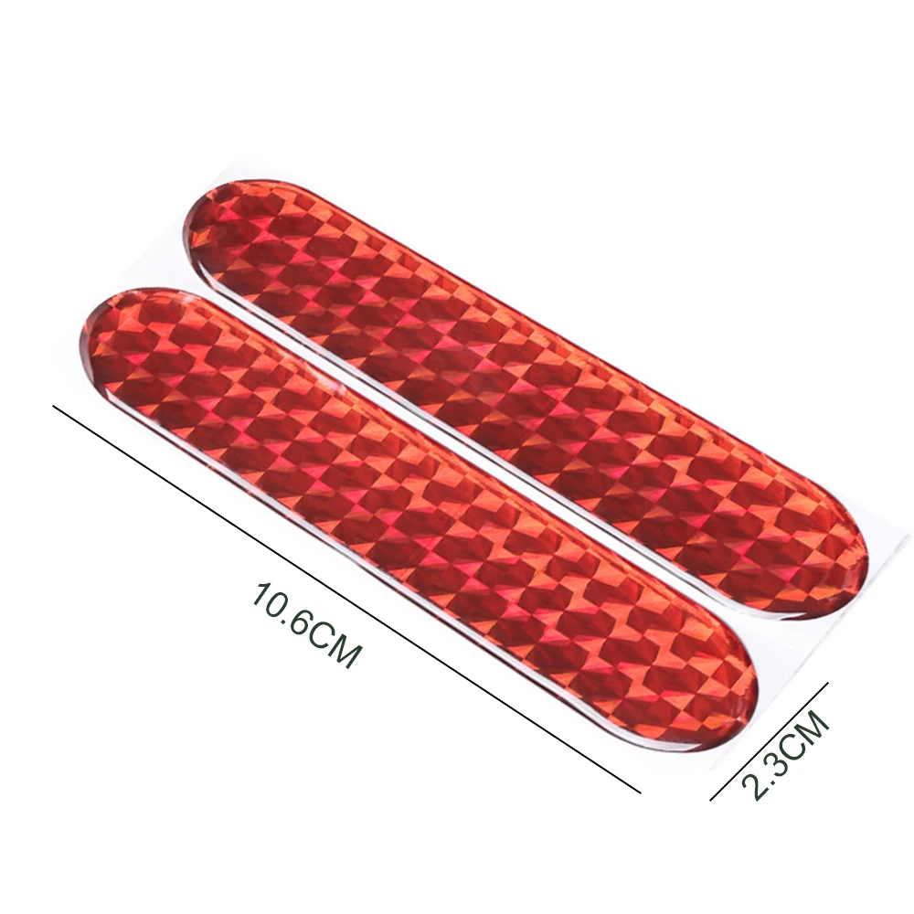 2 шт. светоотражающие наклейки для двери велосипеда автомобиля, колеса Двери, брови, наклейка Предупреждение ющая лента, знак безопасности, светоотражающие полоски, авто