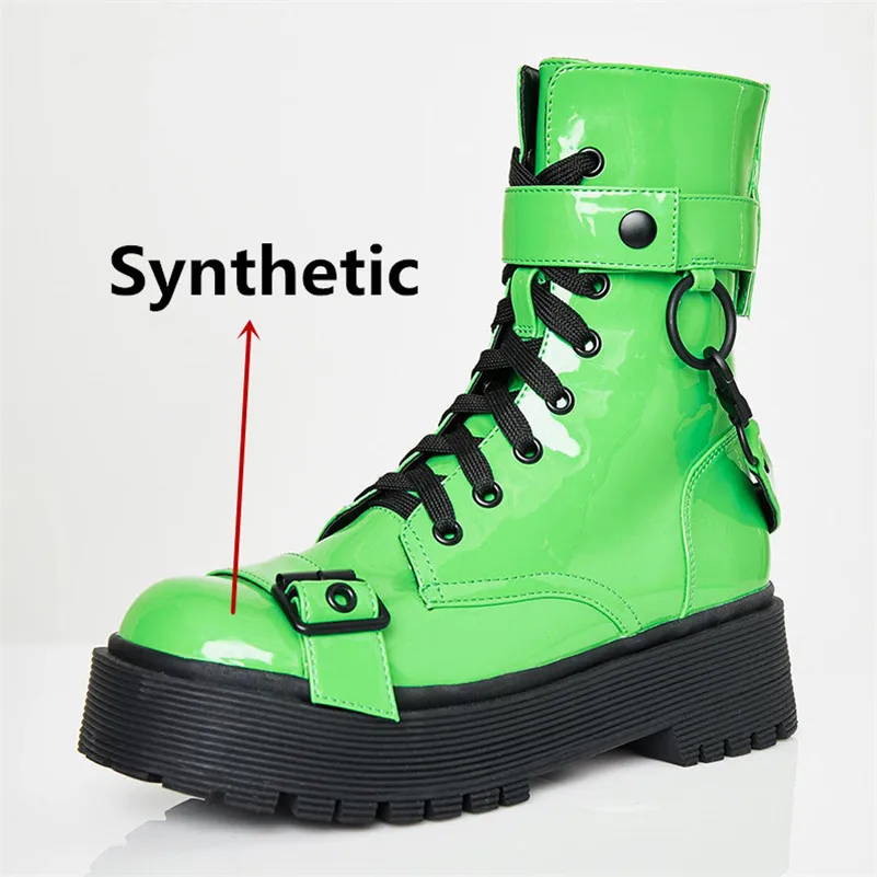 FEDONAS Women Fashion Mid-calf Boots Night Club Motorcycle Boots Buckle Cross-tied Party Shoes Woman High Heels Platforms Shoes