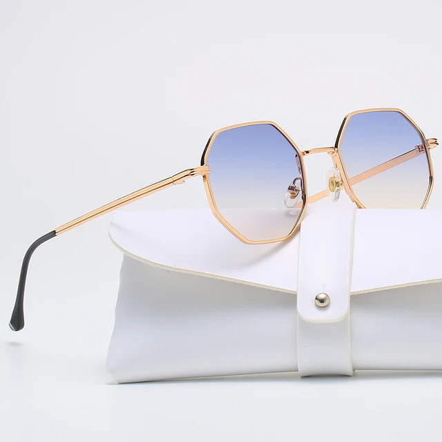 Polygon Metal Women Sunglasses, Vintage Fashion Sunglasses, Men Luxury Brand Design Sun Glasses Uv400 3