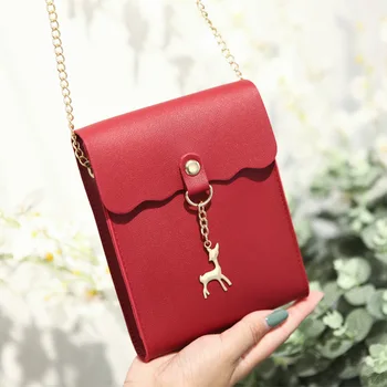 

2020 new female bag shoulder bag women's simple vertical shoulder bag chain diagonal small bag fashion female bag